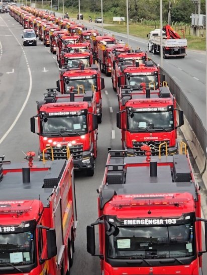 Corpo de Bombeiros de SC recebe 56 novas viaturas em maior investimento da história da corporação