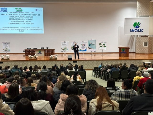 São Miguel do Oeste realiza Conferência Municipal de Saúde com foco no fortalecimento do SUS