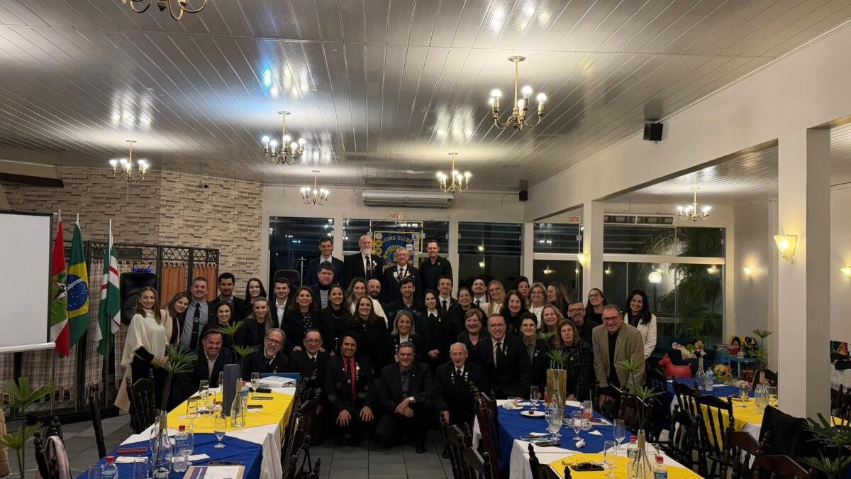 Lions Clube São Miguel do Oeste realiza transmissão de cargos e empossa nova diretoria