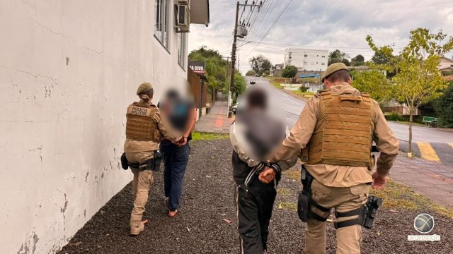 Homens são presos após furtarem botijão de gás de restaurante que costumava ajudá-los em São Miguel do Oeste