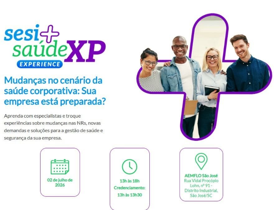 SESI promove evento em São José para discutir saúde e segurança no ambiente de trabalho