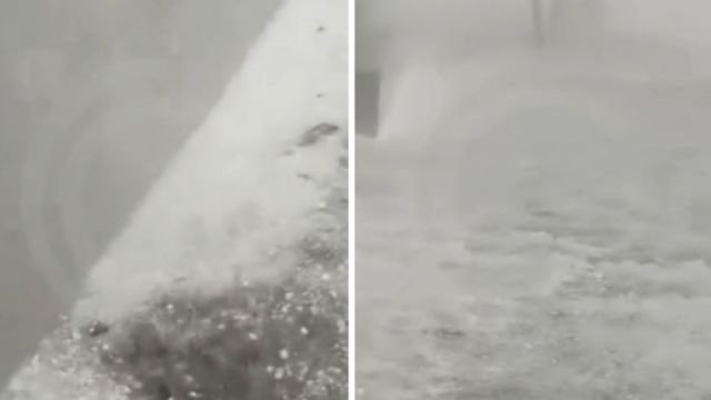 Granizo extremo cobre cidade do Paraná horas após alerta de tempestade severa