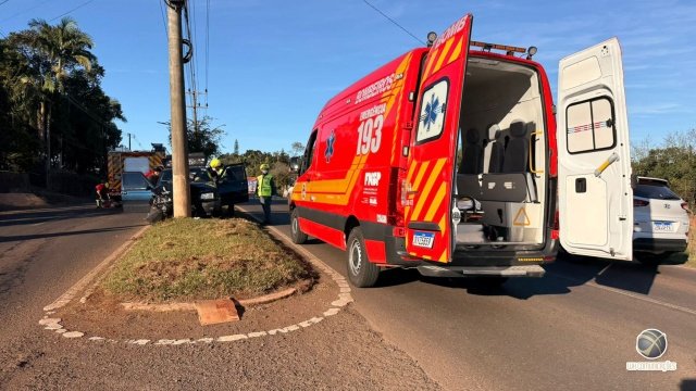 Em menos de duas horas, dois acidentes são registrados na Avenida Willy Barth em São Miguel do Oeste