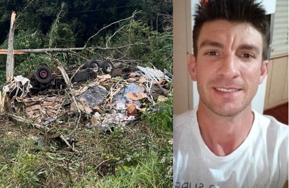 Motorista que morreu em acidente com caminhão carregado de placas solares em Seara é identificado