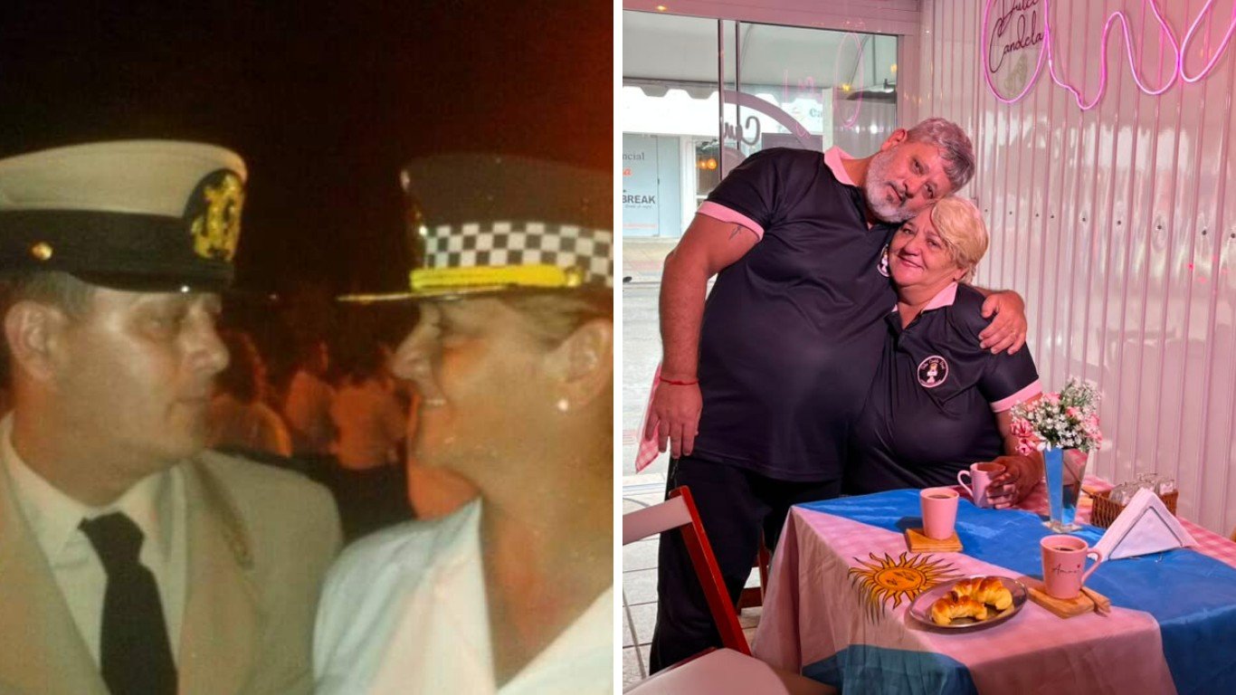 Casal argentino que trocou carreira policial pela praia em SC vive tensão por última Copa de Messi: 'não há igual'