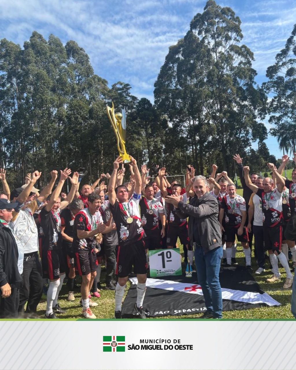 Vasco do Bairro São Sebastião conquista o título do Campeonato Municipal Master de São Miguel do Oeste