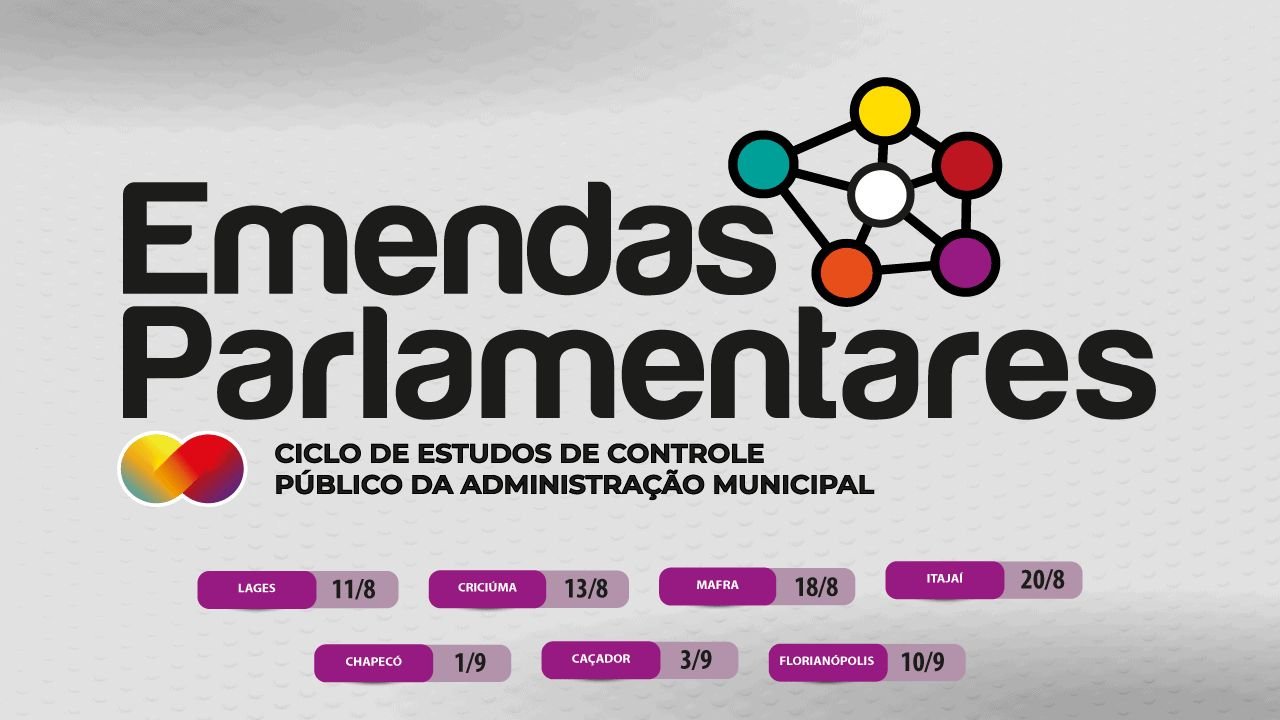 TCE/SC promove ciclo de estudos sobre gestão de emendas parlamentares em sete cidades