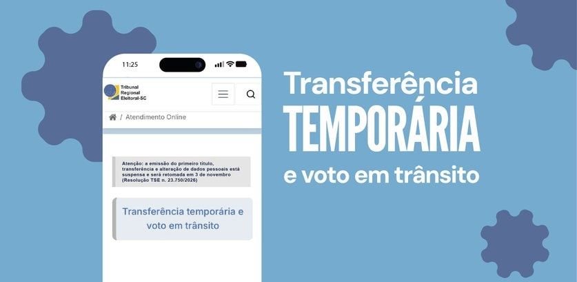Eleitores poderão solicitar voto em trânsito entre 20 de julho e 20 de agosto