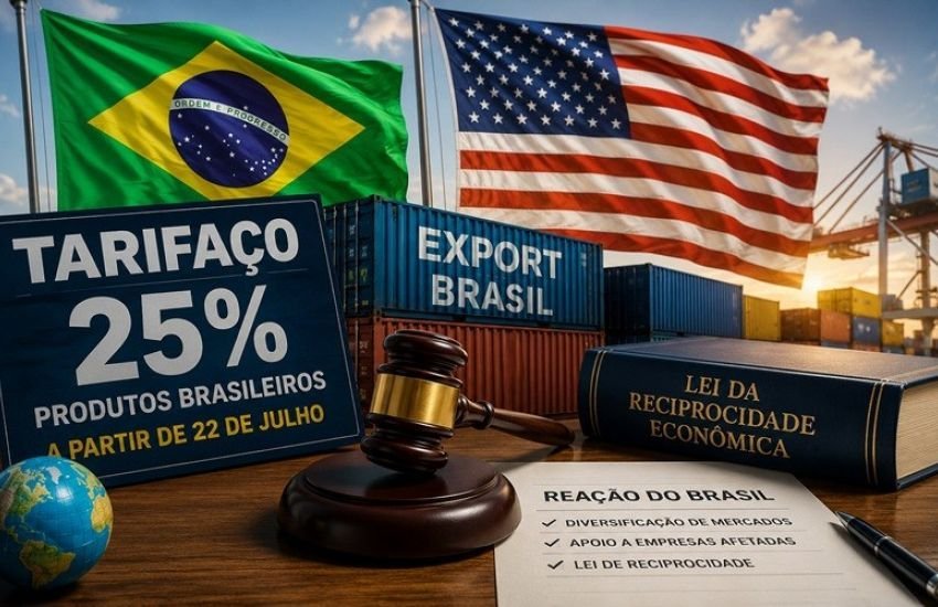 Novo tarifaço dos EUA sobre exportações brasileiras entra em vigor na próxima semana