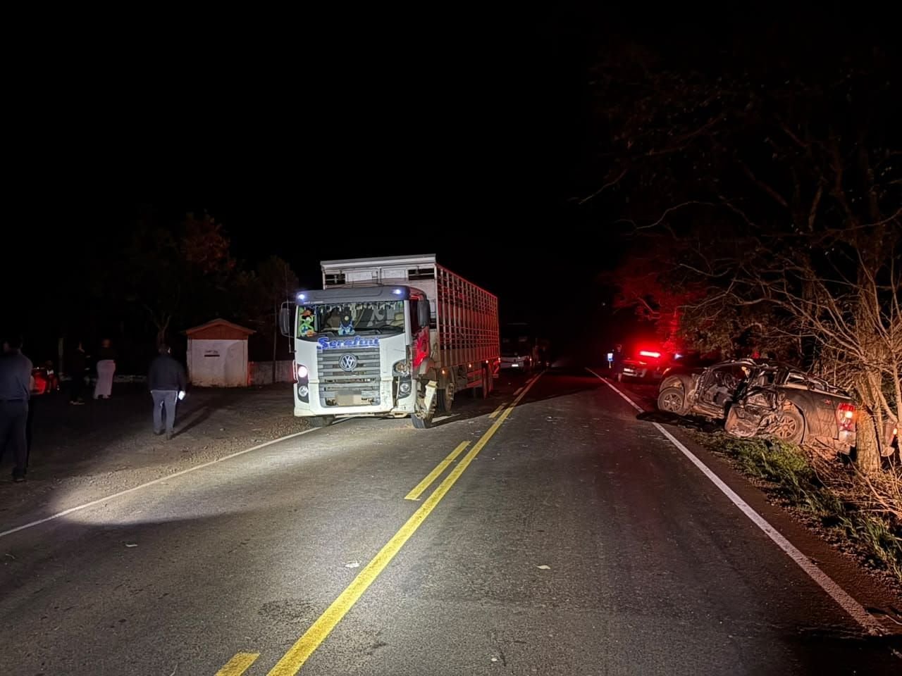 Idoso morre em grave acidente de trânsito na SC-283 em Caibi