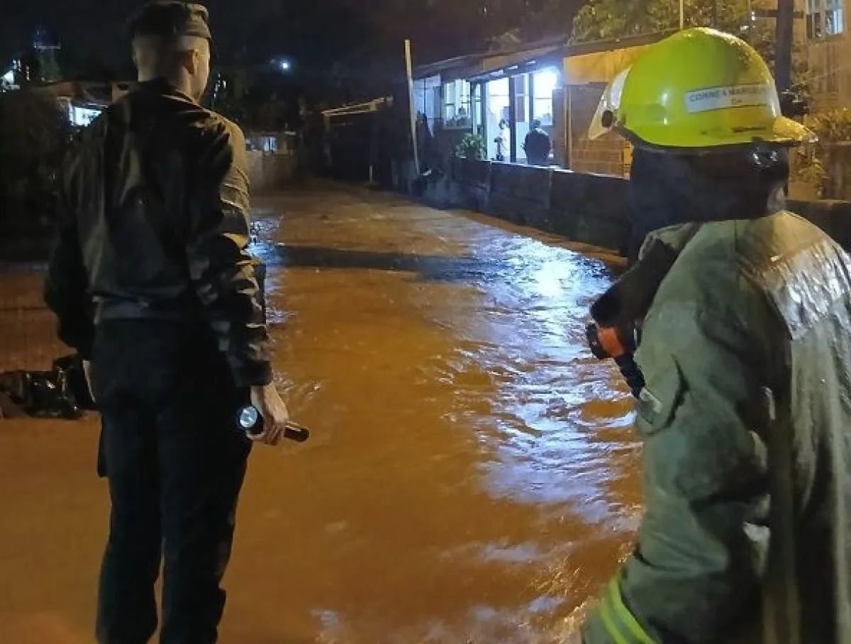 El Soberbio: continúa la creciente del río Uruguay tras las intensas lluvias
