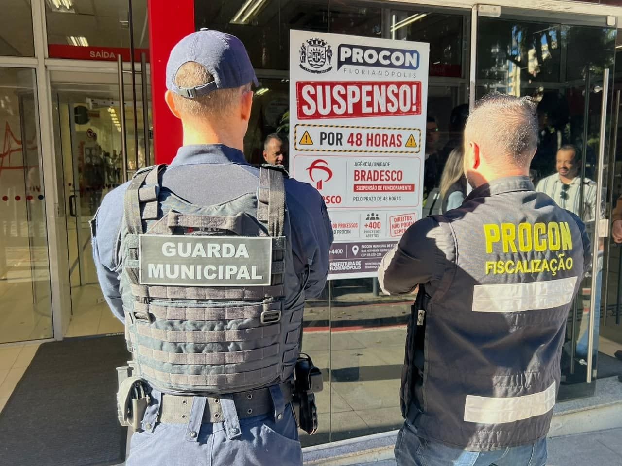 Procon interdita agência do Bradesco no Centro de Florianópolis por 48 horas