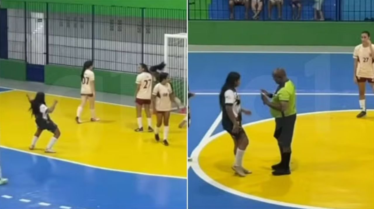 Árbitro diz que alertou jogadora antes de agressão em jogo de futsal