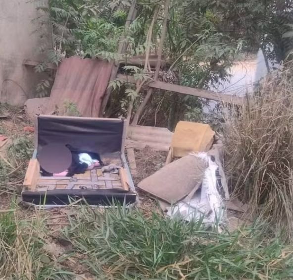 Recém-nascido é encontrado abandonado em sofá em Sabará, MG