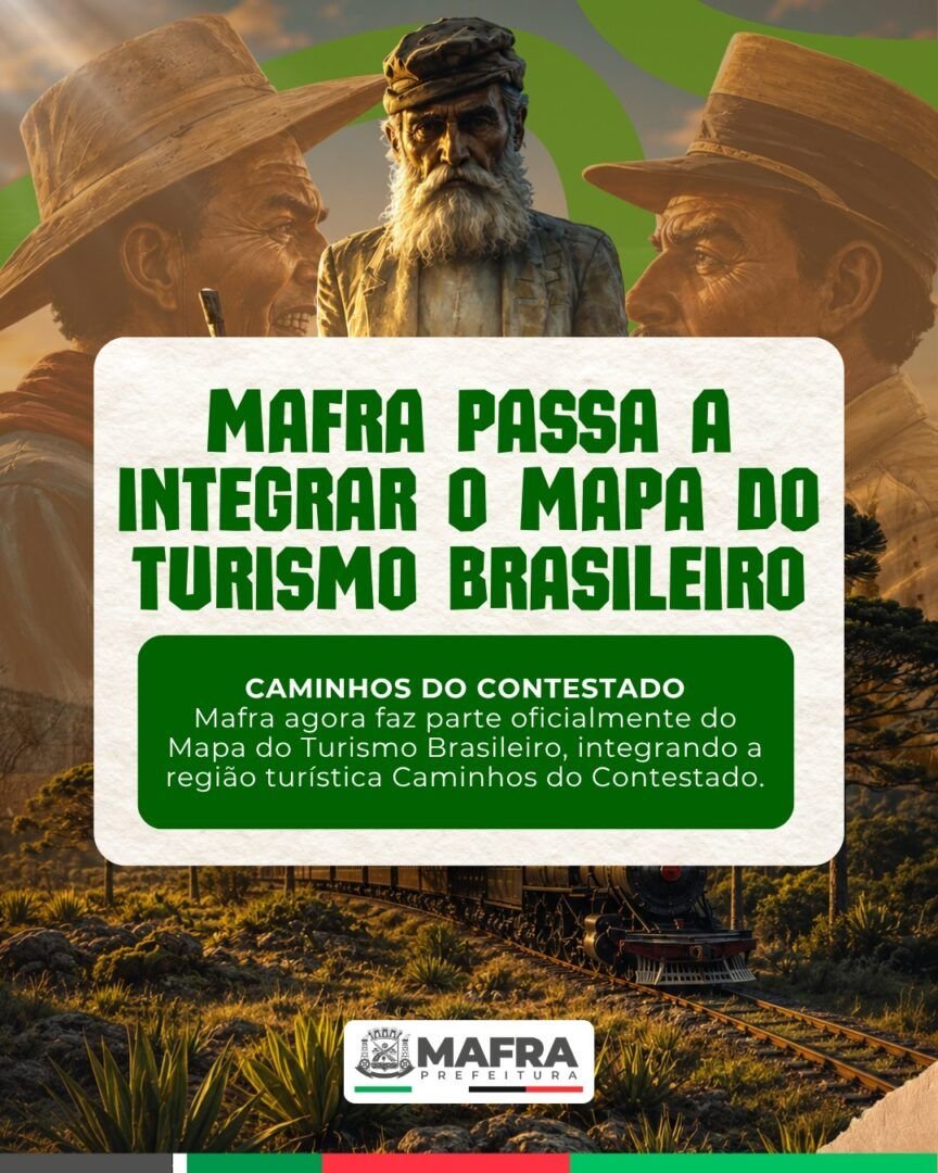Mafra passa a integrar o Mapa do Turismo Brasileiro