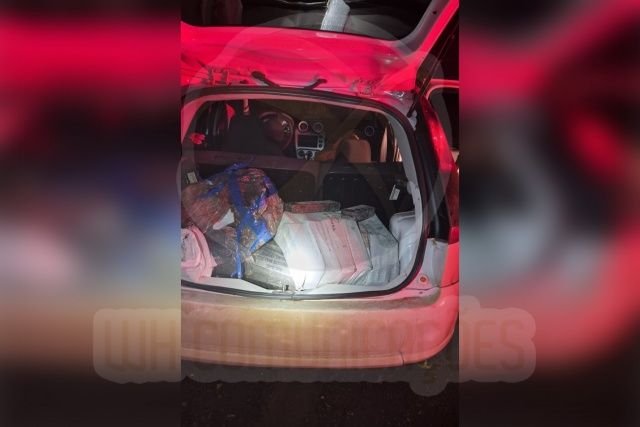 Motorista é preso com 93 quilos de maconha na BR-163 em Guaraciaba