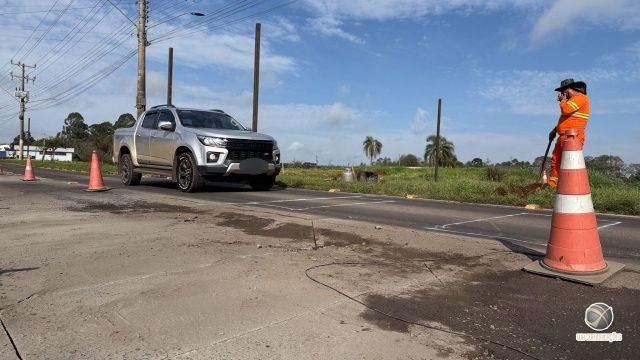 Reinstalação de lombadas eletrônicas na Avenida Willy Barth em São Miguel do Oeste