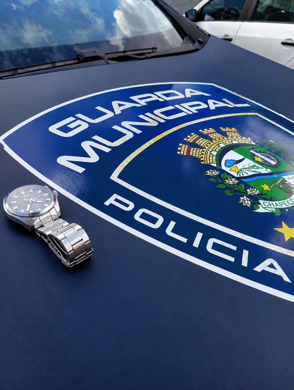 Guarda Municipal recupera relógio furtado em ótica de Chapecó e conduz suspeito à Delegacia