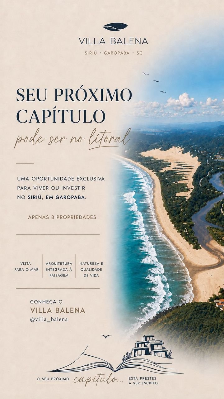 Villa Balena oferece oportunidades de investimento em Garopaba, SC