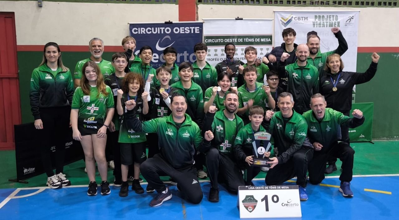 ATMEX conquista título geral da 3ª Etapa da Liga Oeste de Tênis de Mesa