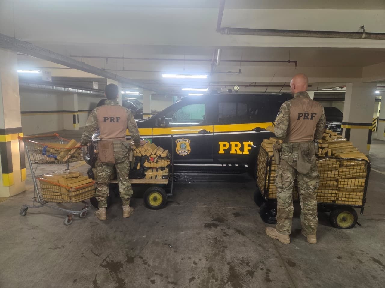 PRF apreende quase meia tonelada de maconha em Porto Belo, SC