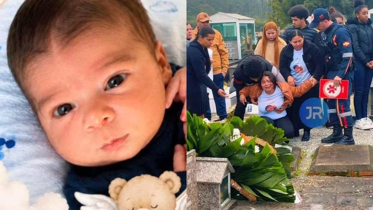 Bebê que morreu em hospital de Camboriú é enterrado em meio a pedidos de justiça