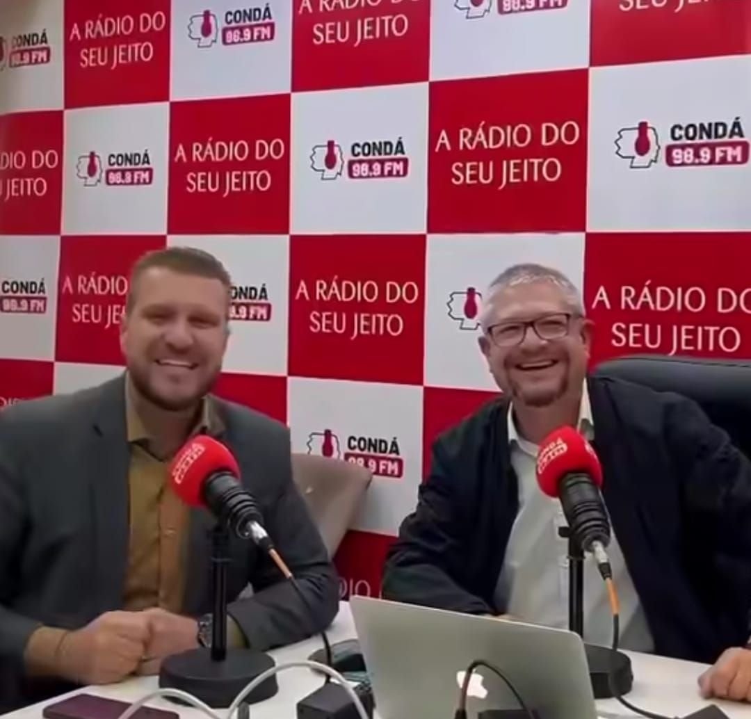 Condá FM estreia programa 'Alô, Prado!' com Eduardo Prado e Felipe Kreusch