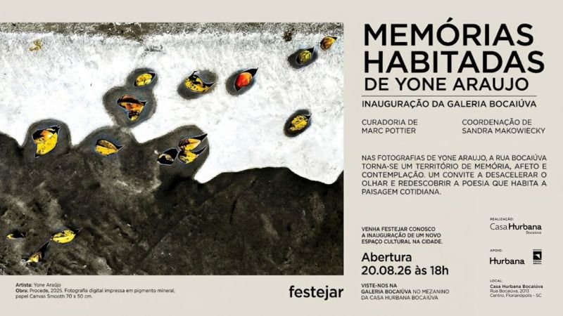 Inauguração da Galeria Bocaiúva em Florianópolis com a exposição Memórias Habitadas