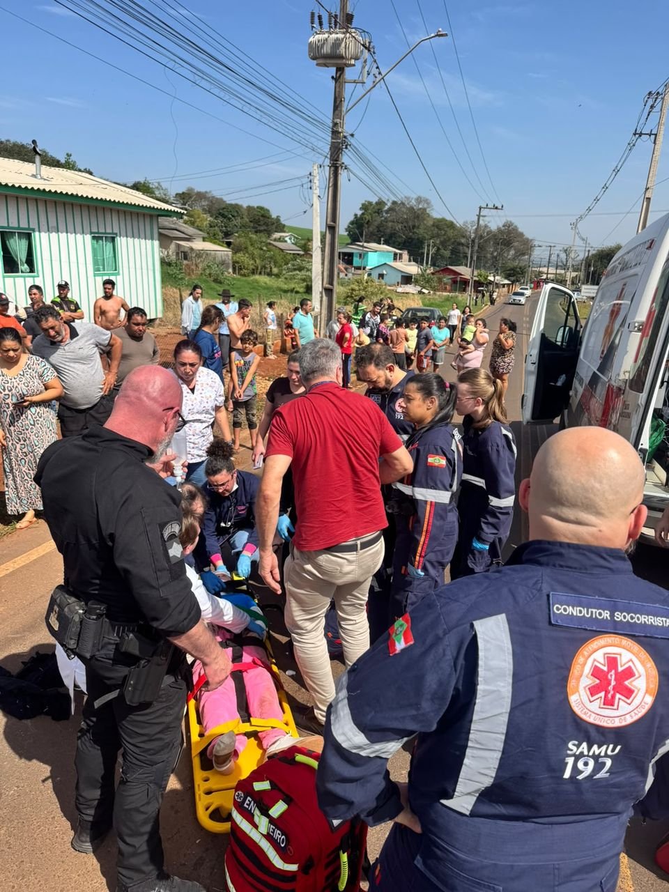 Criança atropelada em Guatambu é transferida para avaliação no HRO