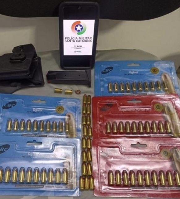 Homem é preso após ameaçar familiares e disparar arma em Caibi