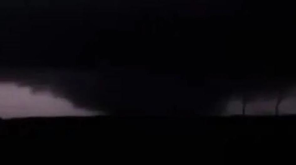 Tornado de grande dimensão é registrado em Campo Erê, SC