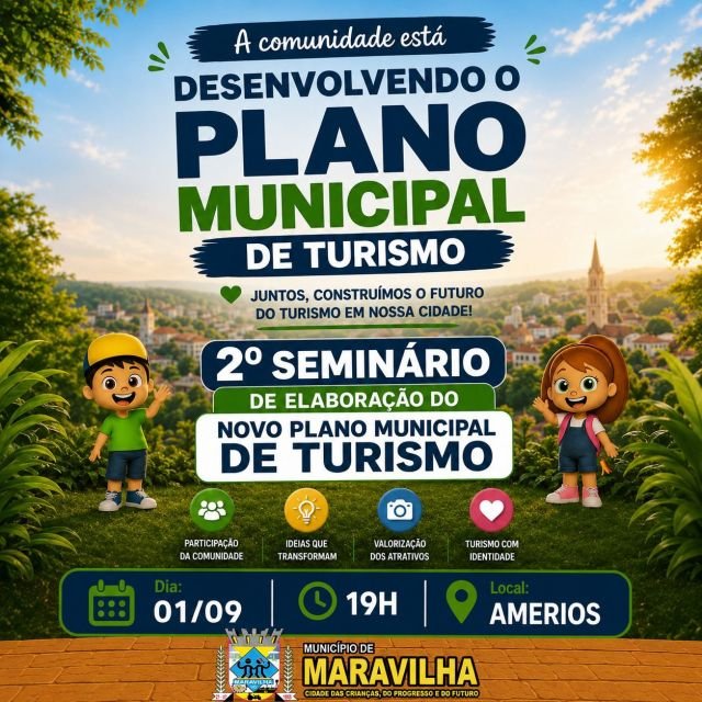 Maravilha realiza seminário para construção do novo Plano Municipal de Turismo