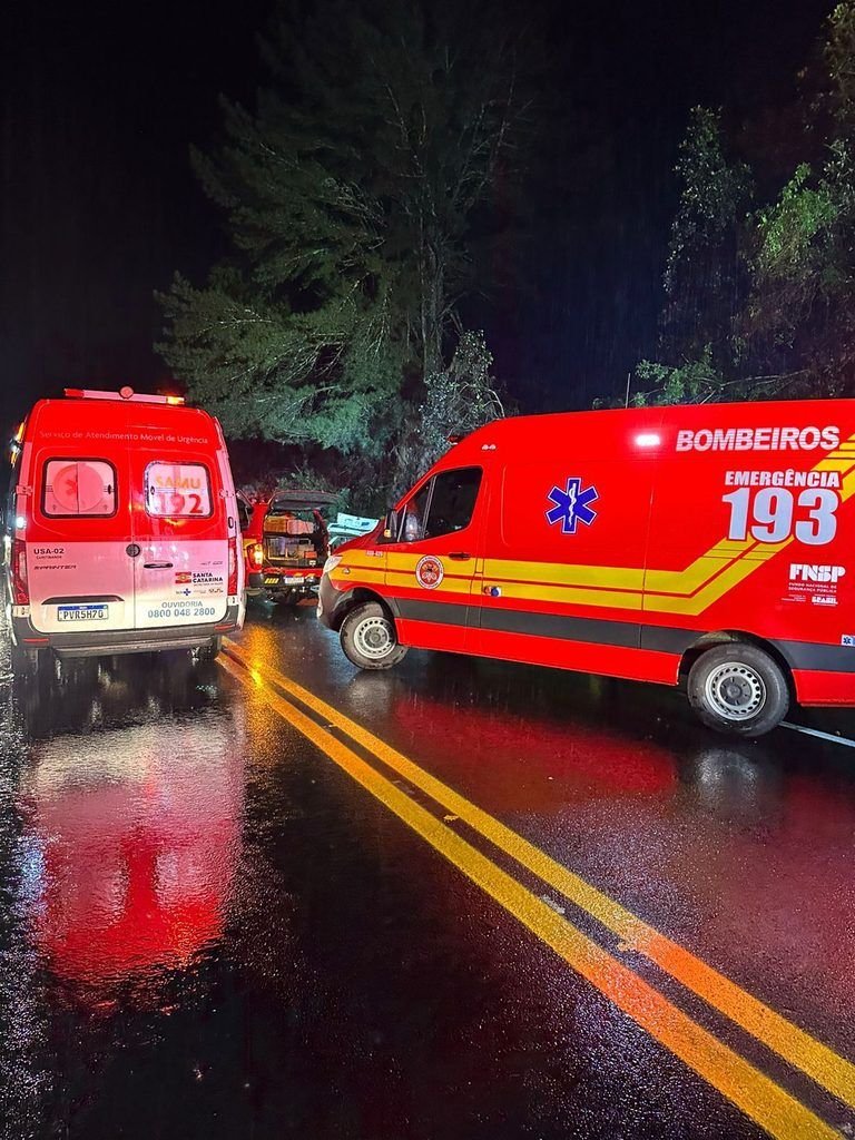 Colisão entre caminhão e carro resulta em três mortes na BR-470 em Brunópolis