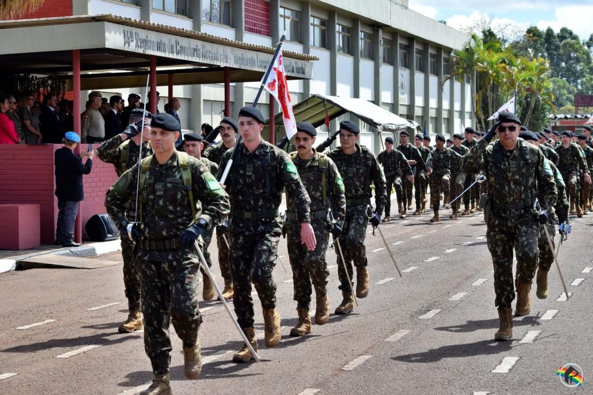14º Regimento de Cavalaria Mecanizado celebra 184 anos em São Miguel do Oeste