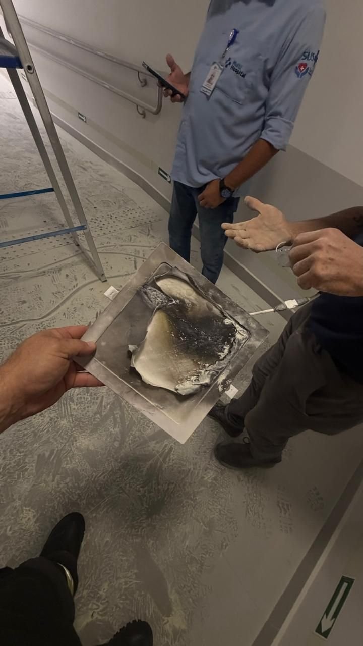 Princípio de incêndio controlado no MultiHospital de Florianópolis