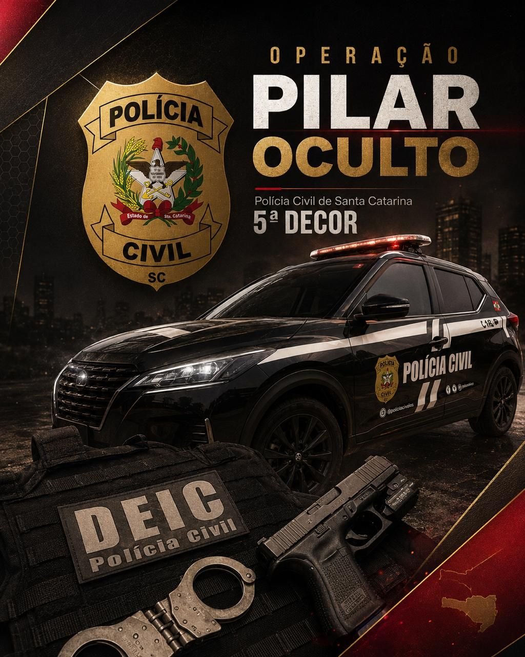 Polícia Civil deflagra Operação Pilar Oculto para investigar licitações em Irati