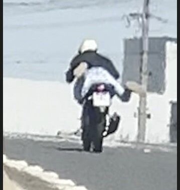 Adolescente é flagrado fazendo manobra perigosa com moto na BR-480 em Chapecó