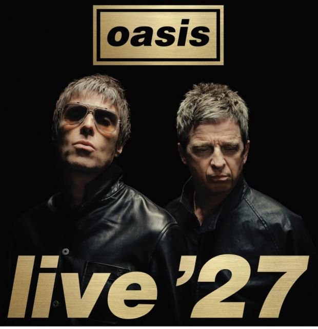 Oasis anuncia turnê mundial para 2027 com 38 shows