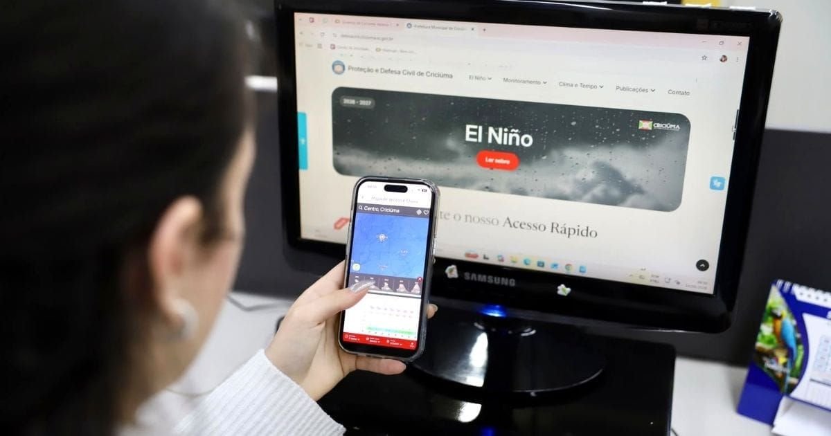 Criciúma lança aplicativo para alertas sobre riscos climáticos