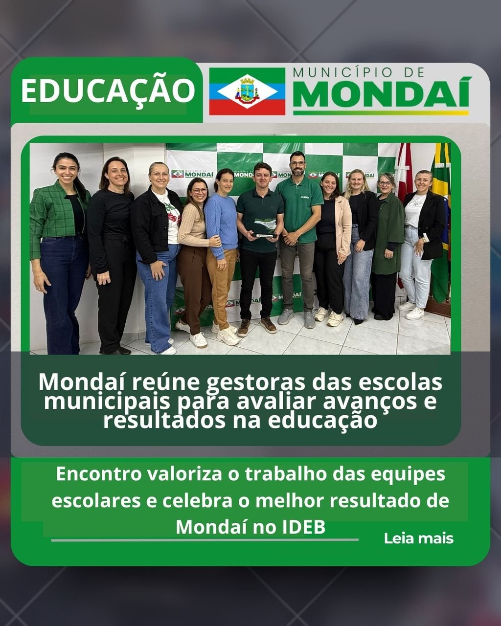 Mondaí reúne gestoras das escolas municipais para avaliar avanços na educação