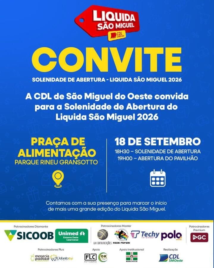 CDL projeta mais de 15 mil visitantes para o Liquida São Miguel 2026