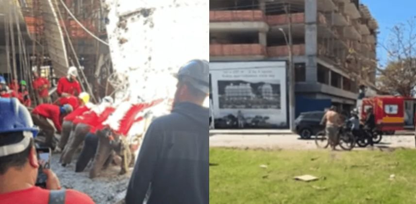 Desabamento de laje em prédio em construção mata trabalhador em Florianópolis