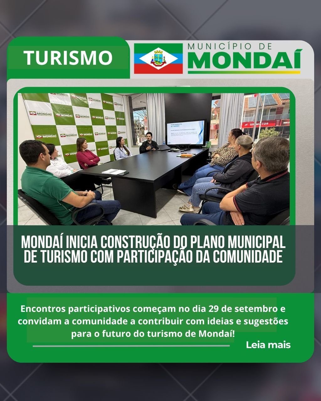 Mondaí inicia construção do Plano Municipal de Turismo com participação da comunidade