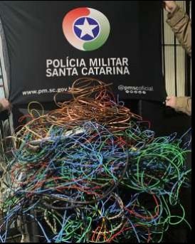 Dois homens são presos por receptação de fios elétricos em São Lourenço do Oeste