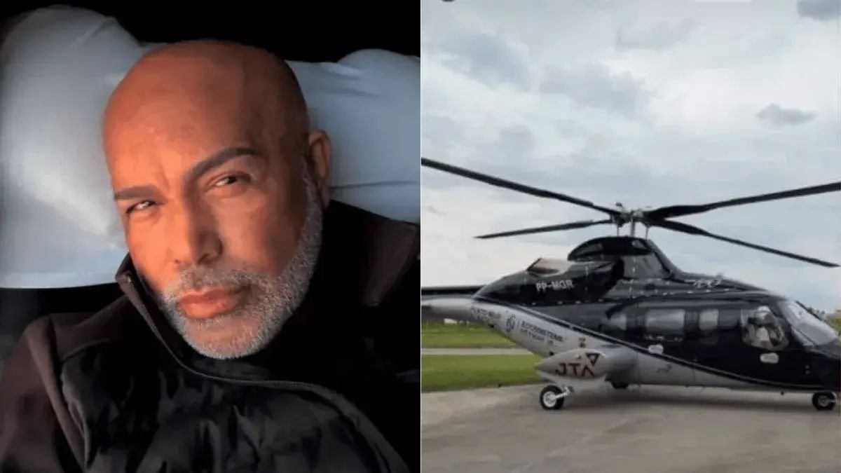 Bombeiros seguem buscas por helicóptero com cantor Rick desaparecido em SC