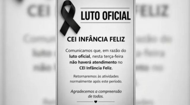 Criança de 1 ano e 7 meses morre em creche em Laurentino