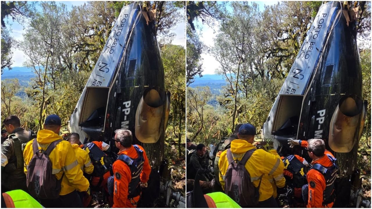 Remoção de helicóptero que caiu em SC e matou cantor Rick é autorizada