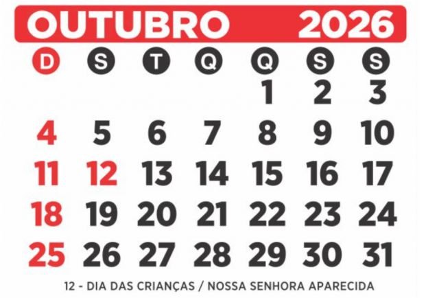 Feriado de Nossa Senhora Aparecida em 2026 garante três dias de descanso