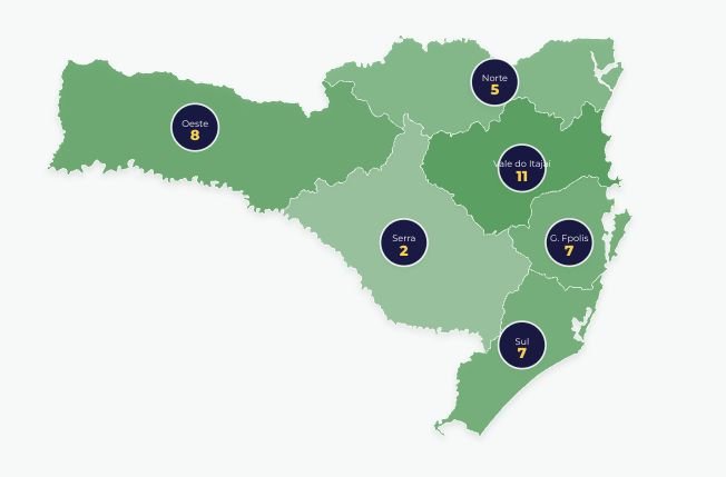 Oeste de SC elege oito deputados e garante 20% das cadeiras na Alesc em 2027