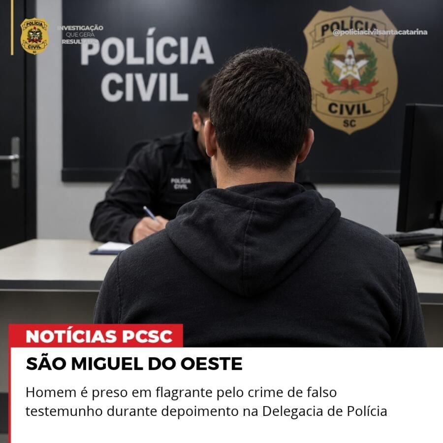 Homem de 45 anos é preso por falso testemunho em investigação de tráfico em SMO